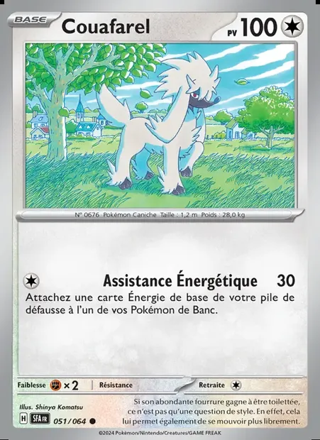 Couafarel, carte Pokémon SFA 051 — extension Fable Nébuleuse