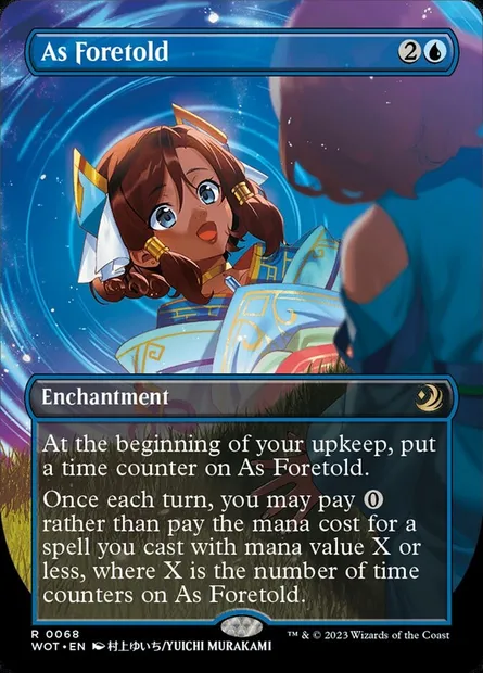 As Foretold, Magic card WOT 68 — Wilds of Eldraine: Enchanting Tales set