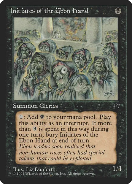 Adeptes de la main d'Ebên, carte Magic FEM 39b — extension Fallen Empires
