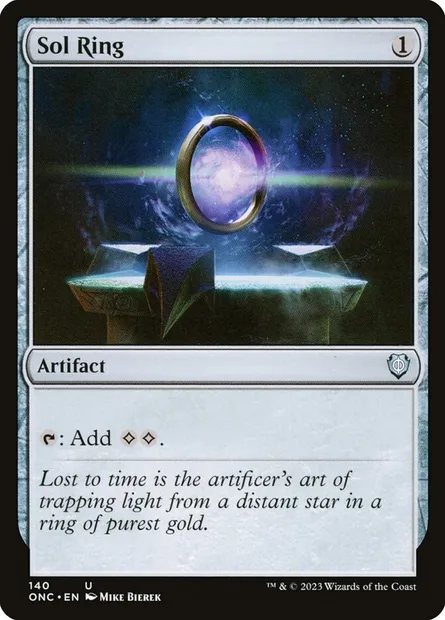 Sol Ring, Magic card ONC 140 — Phyrexia: All Will Be One Commander set