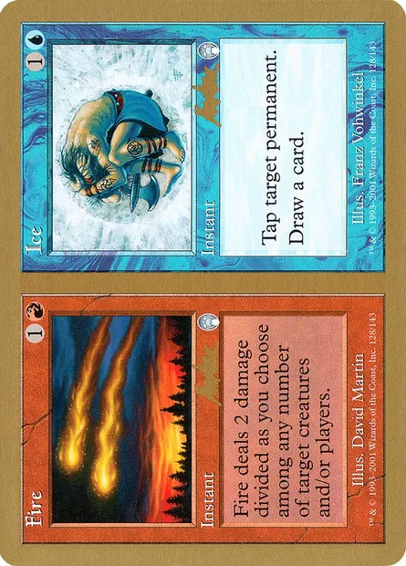 Fire // Ice, Magic card WC02 bk128 — World Championship Decks 2002 set