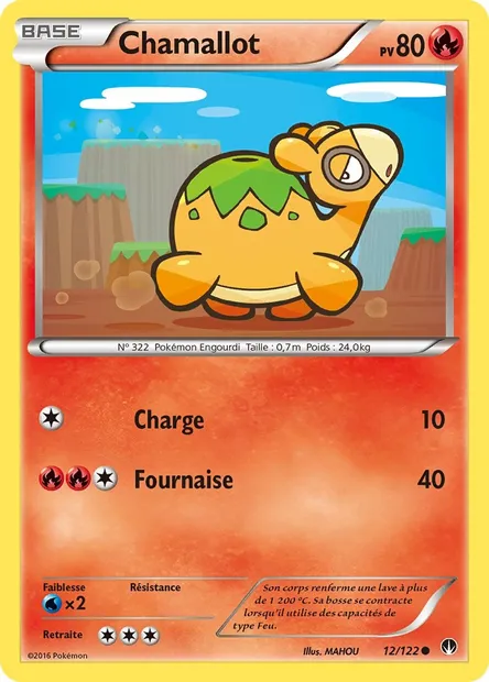 Chamallot, carte Pokémon BKP 12 — extension Rupture Turbo