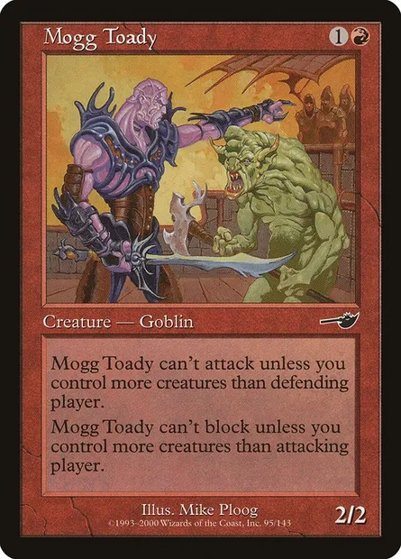 Mogg Toady, Magic card NEM 95 — Nemesis set