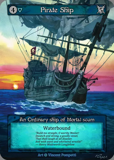 Pirate Ship, Sorcery card ALP 123 — Alpha set