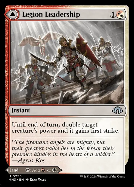 Legion Leadership // Legion Stronghold, Magic card MH3 255 — Modern Horizons 3 set