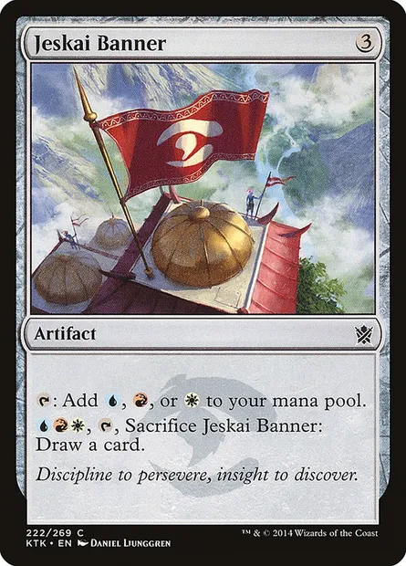 Jeskai Banner, Magic card KTK 222 — Khans of Tarkir set