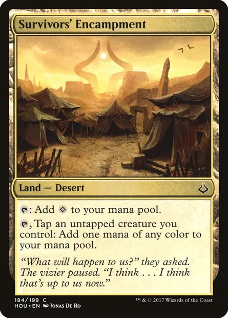 Survivors' Encampment, Magic card HOU 184 — Hour of Devastation set