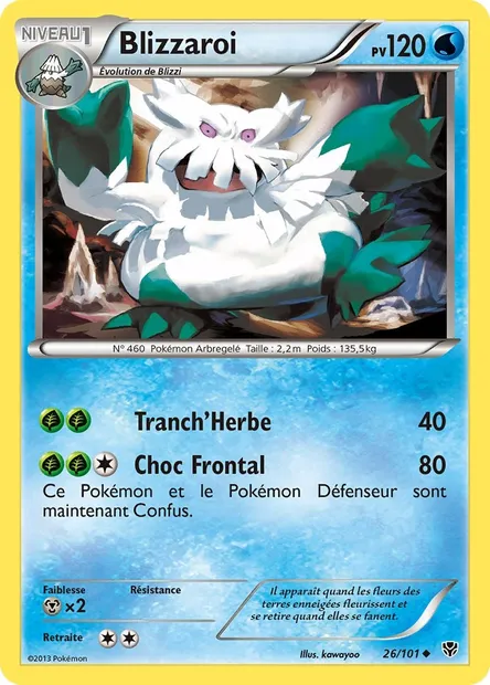 Blizzaroi, carte Pokémon PLB 26 — extension Explosion Plasma