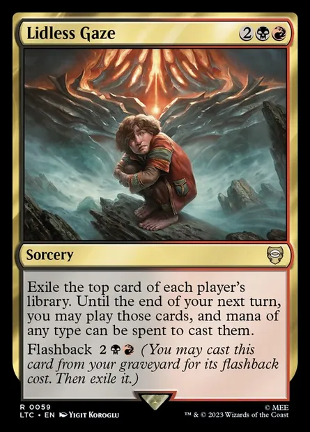 Lidless Gaze, Magic card LTC 59 — Tales of Middle-earth Commander set