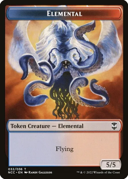 Elemental, carte Magic TNCC 32 — extension New Capenna Commander Tokens