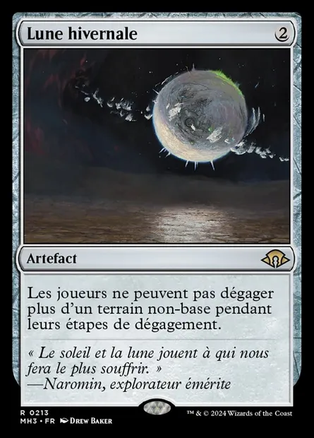 Lune hivernale, carte Magic MH3 213 — extension Modern Horizons 3