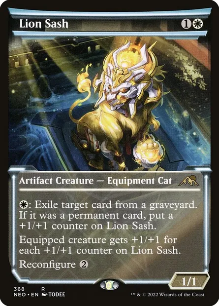 Lion Sash, Magic card NEO 368 — Kamigawa: Neon Dynasty set