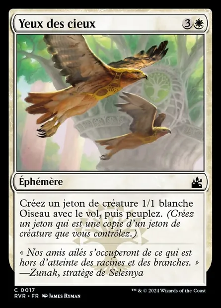 Yeux des cieux, carte Magic RVR 17 — extension Ravnica Remastered