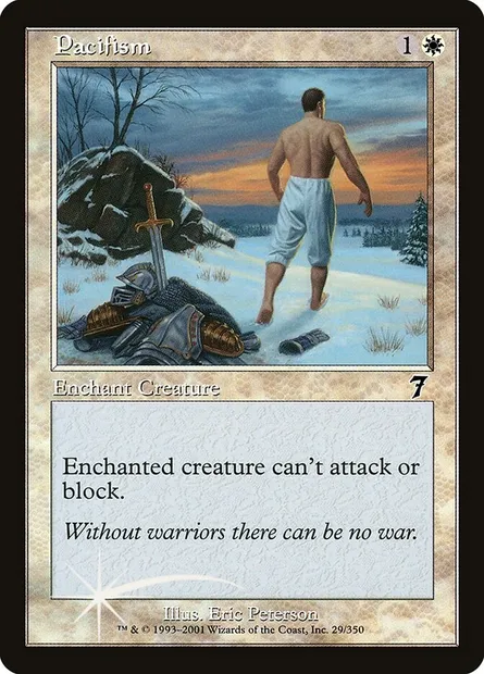 Pacifism, Magic card 7ED 29★ — Seventh Edition set