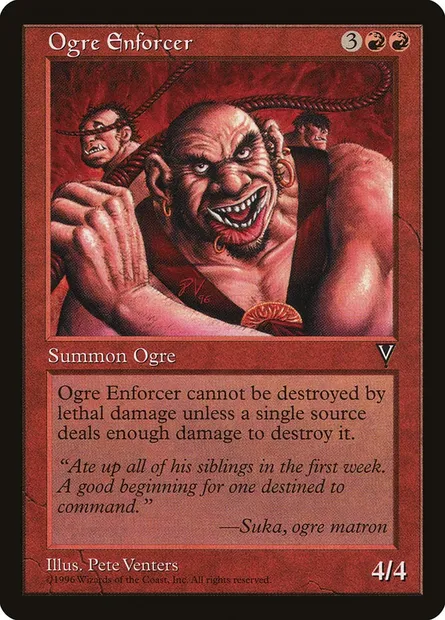 Ogre Enforcer, Magic card VIS 89 — Visions set
