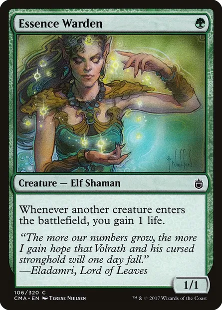 Essence Warden, Magic card CMA 106 — Commander Anthology set