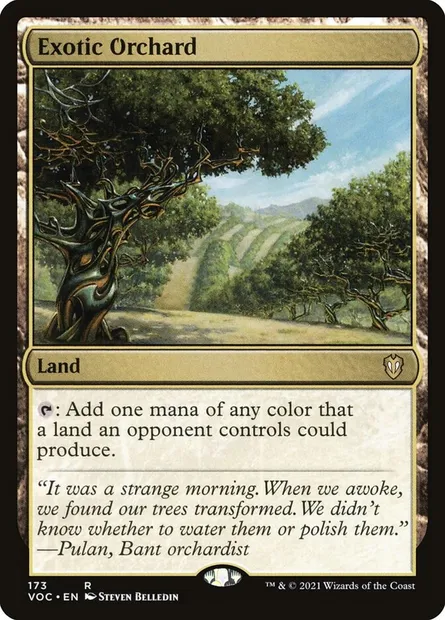 Exotic Orchard, Magic card VOC 173 — Crimson Vow Commander set