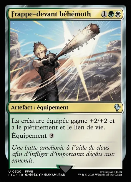 Frappe-devant béhémoth, carte Magic FIC 320 — extension Final Fantasy Commander