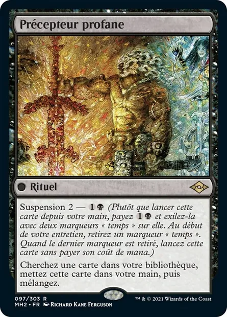Précepteur profane, carte Magic MH2 97 — extension Horizons du Modern 2