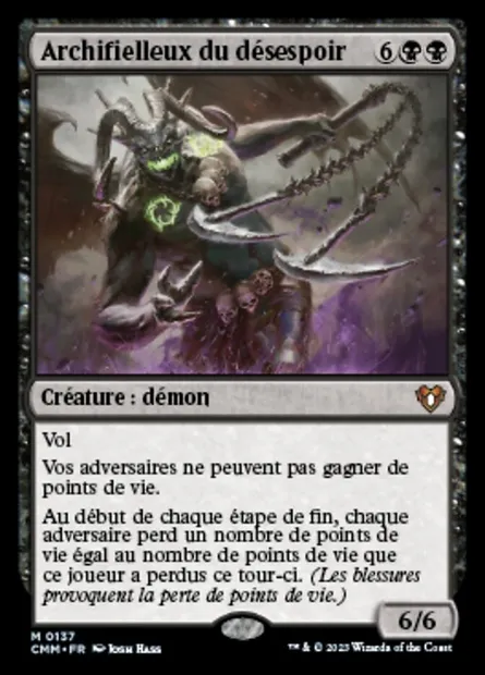 Archifielleux du désespoir, carte Magic CMM 137 — extension Commander Masters