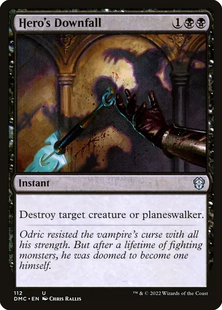 Hero's Downfall, Magic card DMC 112 — Dominaria United Commander set
