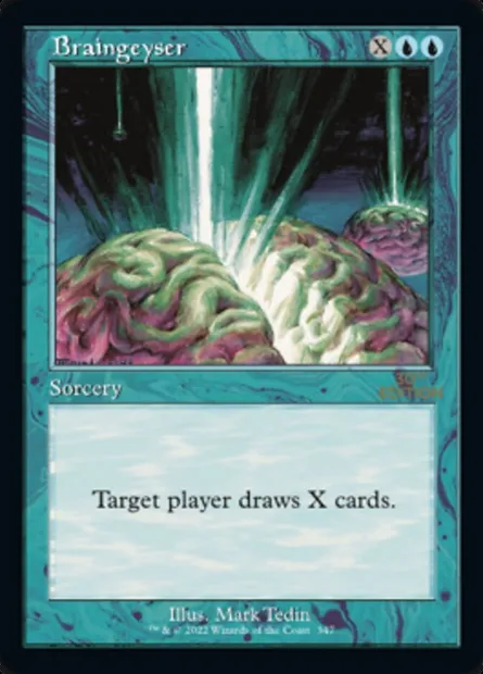 Braingeyser, Magic card 30A 347 — 30th Anniversary Edition set