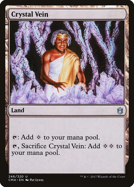 Crystal Vein, Magic card CMA 246 — Commander Anthology set