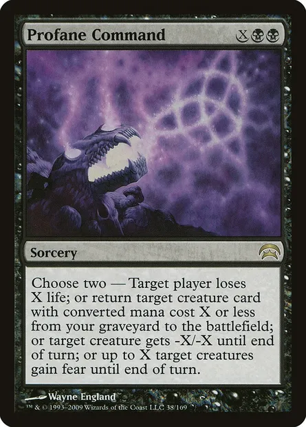 Profane Command, Magic card HOP 38 — Planechase set