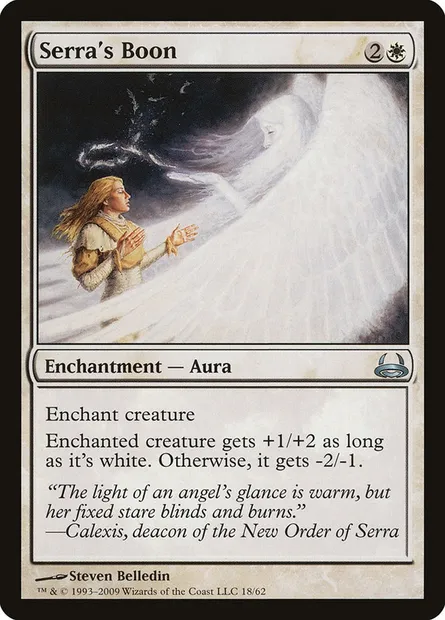 Serra's Boon, Magic card DDC 18 — Duel Decks: Divine vs. Demonic set