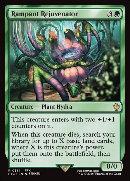 Rampant Rejuvenator, Magic card FIC 314 — Final Fantasy Commander set