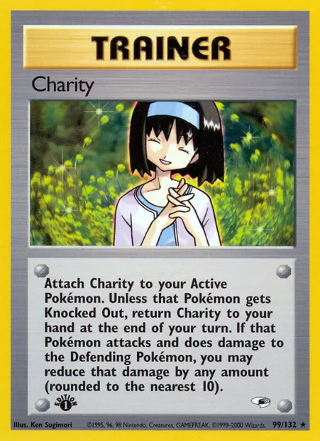 Charity, carte Pokémon GH 99 — extension Gym Heroes