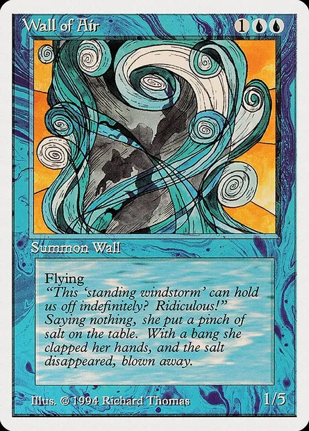 Wall of Air, Magic card SUM 90 — Summer Magic / Edgar set