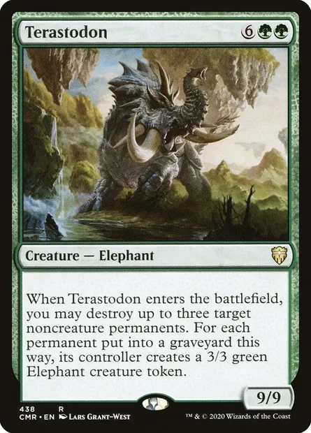 Terastodon, Magic card CMR 438 — Commander Legends set