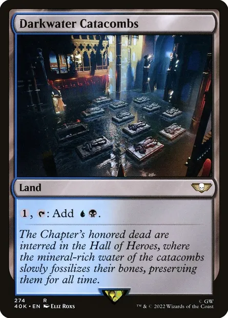 Catacombes de Sombreau, carte Magic 40K 274 — extension Warhammer 40,000 Commander