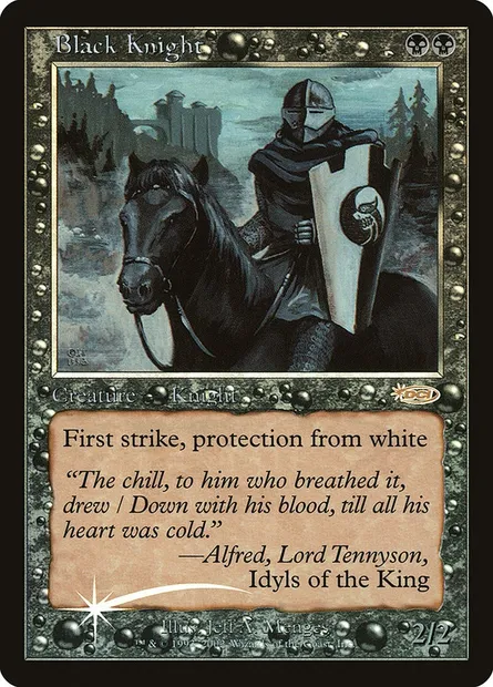 Chevalier noir, carte Magic F02 4 — extension Friday Night Magic 2002