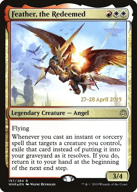 Plume, l'affranchie, carte Magic PWAR 197s — extension War of the Spark Promos