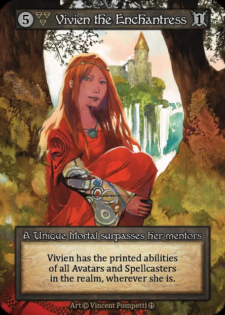 Vivien the Enchantress, carte Sorcery ATH 111 — extension Arthurian Legends