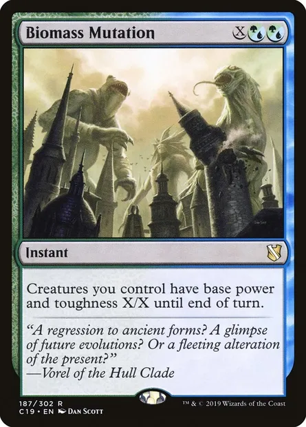 Biomass Mutation, Magic card C19 187 — Commander 2019 set