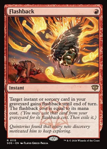 Flashback, Magic card SOS 115 — Secrets of Strixhaven set
