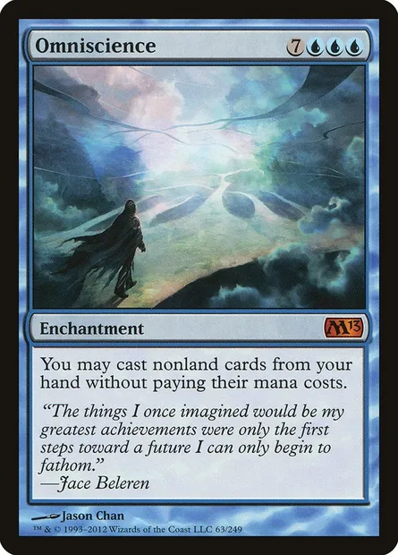 Omniscience, Magic card M13 63 — Magic 2013 set