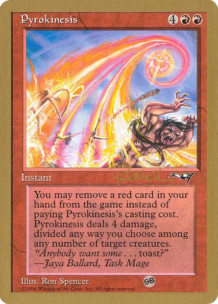 Pyrokinesis, Magic card WC97 pm78sb — World Championship Decks 1997 set