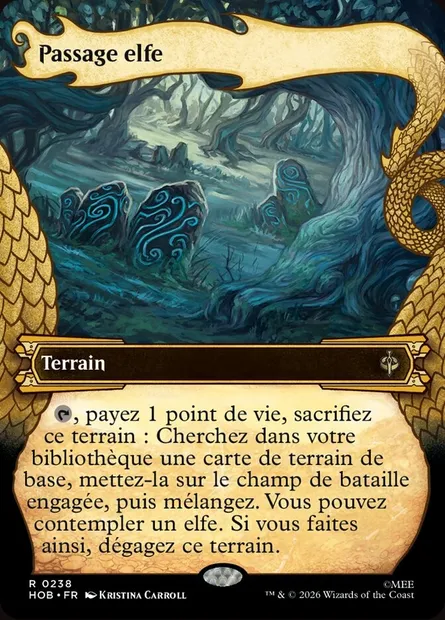 Passage elfe, carte Magic HOB 238 — extension The Hobbit