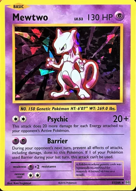 Mewtwo, Pokémon card TDX 051-2 — Theme Deck & Blisters Exclusives set