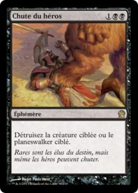 Chute du héros, carte Magic THS 90 — extension Theros
