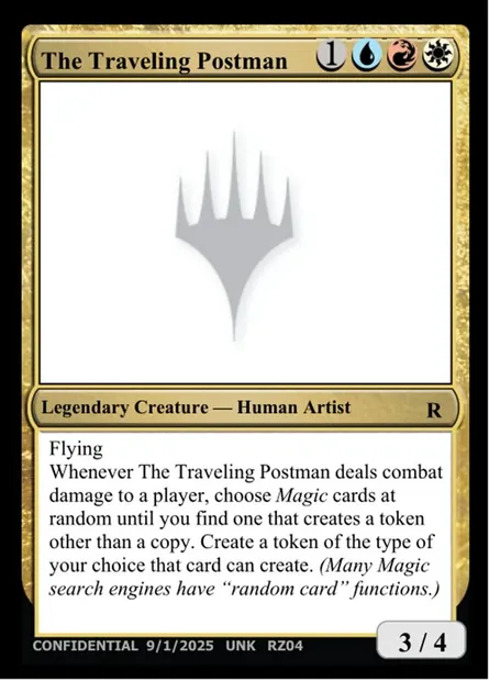 The Traveling Postman, Magic card UNK RZ04t — Unknown Event set