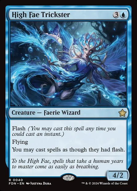 High Fae Trickster, Magic card FDN 40 — Foundations set