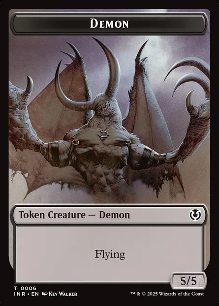 Demon, Magic card TINR 6 — Innistrad Remastered Tokens set