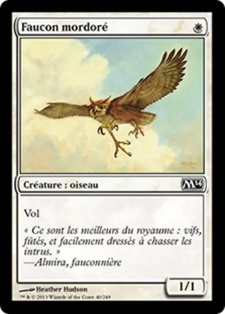 Faucon mordoré, carte Magic M14 40 — extension Magic 2014