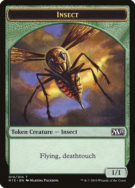 Insect, carte Magic TM15 10 — extension Magic 2015 Tokens