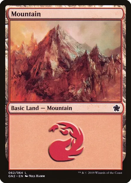 Mountain, Magic card GN2 62 — Game Night 2019 set